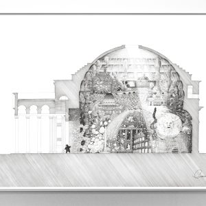 Rome Architectural Pen Art – Italy series no.3
