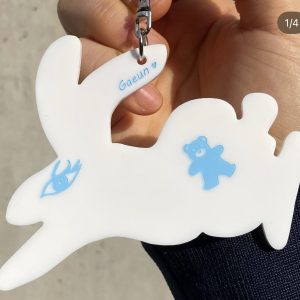 Screenshot Rabbit Keyring (White)